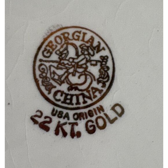 Georgina China Snack Plate & Tea Cup Set USA Breakfast Phesants Cabincore Birds - Picture 7 of 14